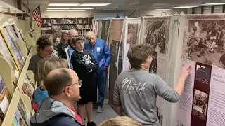 Students guide tours of Anne Frank exhibit