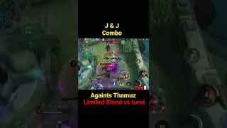 Jawhead Againts Thamuz | limited blood vs turet | #mobilelegends #jawheadgameplay #shorts #short