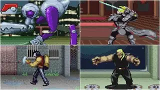 Teenage Mutant Ninja Turtles (GBA) - All Bosses & Ending (Game Boy Advance)