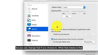 Text to speech on a Mac