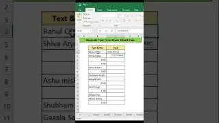 separate text with Date in excel #exceltutorial #excelvideo #excelshorts #exceltips #formula