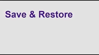 5. VCS - Save & Restore (VCS VerdiBasic  강의)