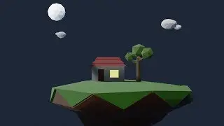 Low Poly Art in Blender 2.8 | Floating Island