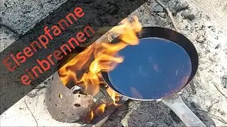 Eisenpfanne einbrennen