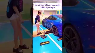Giả vờ bị xe ô tô cán qua người để hù dọa em gái, #review; #giadung; #tienich; #shorts