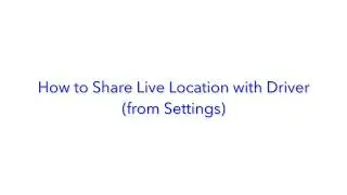 How to Share Live Location with Driver II On Uber