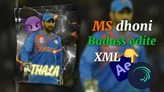 #msdhoni⚡|Ae inspired Alight motionpreset|Edit like ae@Sanatni.arthatAlightmotionpreset#shorts#csk
