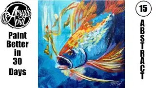 April Day 15: Abstract Fish | Expressionism & Realism Fusion | Beginners Tutorial