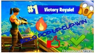 Solo Pop-Up-Cup first game win|Fortnite|