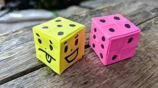 Origami 3D Cube / Easy Dice From post-it note