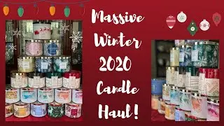 MASSIVE Bath & Body Works Winter Candle Haul|Christmas 2020🎄☃️