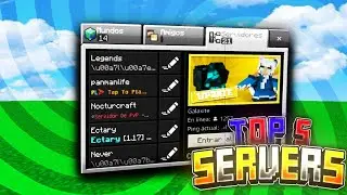 TOP 5 SERVIDORES PARA MINECRAFT POCKET EDITION/BEDROCK 1.17