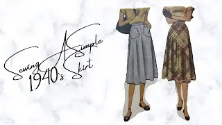 Sewing A Simple 1940’s Skirt