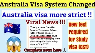 Australia 🇦🇺 Study visa upcoming changes ⚠️ !!
