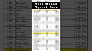 Blok warna Otomatis pada CELL Cek Data Jadi Lebih Mudah #tutorialexcel