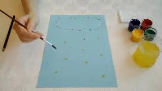 Рисование "Волшебный дождик"