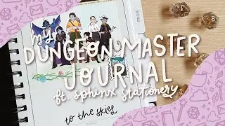 a peek into my dungeon master journal (ft. sphinx stationery!)