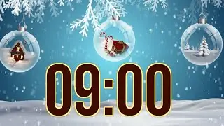 9 minute timer with christmas music and Alarm 🎵⏰