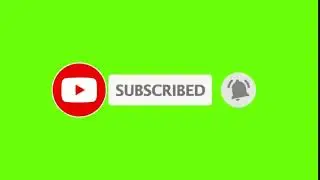 Subscribe Button Green Screen Animation | For YouTube