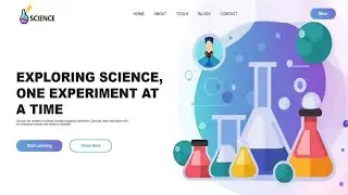 How to Create Science Experiment Website Using HTML & CSS | Fast Code
