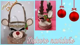 🦌DULCERO NAVIDEÑO Con botella plástica/ Manualidades navideñas ❄️🎅