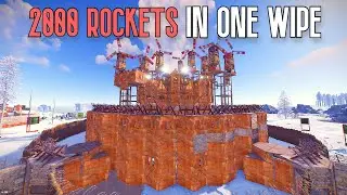 RUST ZERG PROGRESSION - SHOOTING 2000 ROCKETS IN ONE WIPE
