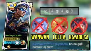 Cara Bruno Lawan Counternya Sendiri! Bruno Gameplay Top 1 Global - Mobile Legends