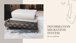 Information Migration System: How I Organize Info in All My Planners