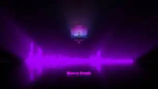 Chris Waters- "Blue to Purple" (Audio Visualizer)