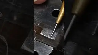 Engraving a monogram platinum bead is a first for me. 