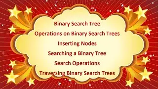 Binary Search Tree and Operations in Data Structures and Algorithms by Computer