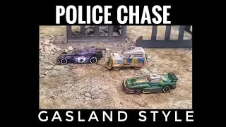 Gaslands style car chase stop motion