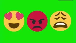 Angry Emoji Green Screen Chromakey