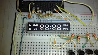DVD Player Seven Segment LED Display Text Scrolling with Arduino