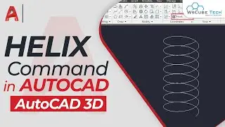How to Use Helix  Command in AutoCAD 3D | Learn How to Make a Helix in AutoCAD