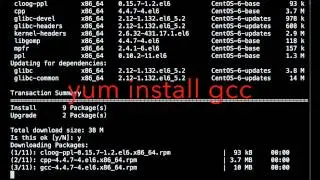 how to install gcc on rhel,linux,centos,gcc install