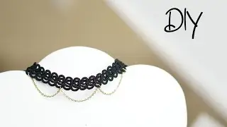 Needle tatting. Lace choker/bracelet with chain |Фриволите иглой. Кружевной чокер/браслет с цепочкой