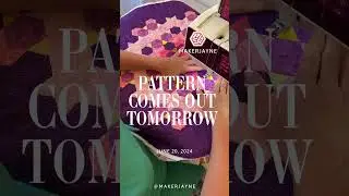 My new pattern comes out tomorrow! #englishpaperpiecing #patchworkquilt