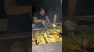Cooking for strangers in a parking lot