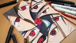Drawing Mangekyou Sharingan of Sasuke, Kakashi, Itachi, Shisui, Madara, Naori, Fugaku and Indra