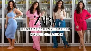 Midsize Curvy Zara Spring Haul TryOn
