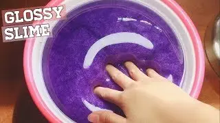 DIY GLOSSY METALLIC VIOLET SLIME! Testing Instagram Viral Slime