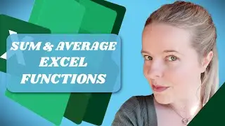 Excel Tutorial 2021 Functions - SUM AND AVERAGE -  excel 2021 formulas - excel for beginners