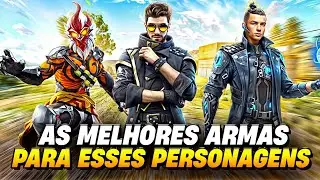 INCRÍVEL! AS MELHORES ARMAS PARA JOGAR COM ALOK, WUKONG E CRISTIANO RONALDO NO FREE FIRE EM 2024 !
