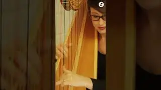 Relaxing harp cover of @BillieEilish's "Happier Than Ever" by @ElizabethLouise #shorts
