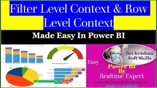 Filter Level Context & Row Level Context in DAX|| Power BI || Srikrishnasoftskills