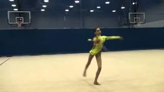 Lilia Tamkovitch. Clubs. Rhythmic Stars Invitational 2014. Cambridge, Massachusetts. 2/2/2014