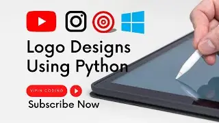 How to Create a Professional Logo Using Python | How to Design a Logo Using Python | vipin coding
