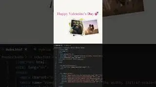 Valentine's day card 💌 using HTML and CSS 