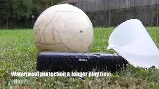 Portable Bluetooth speaker with power bank AERIUM S5000 Solar Outdoor